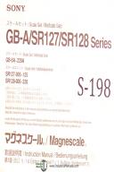 Sony-Sony GB-A/SR127/SR128 Series, Magnescale, Instructions Manual Year (2001)-GB-A/SR127/SR128 Series-01